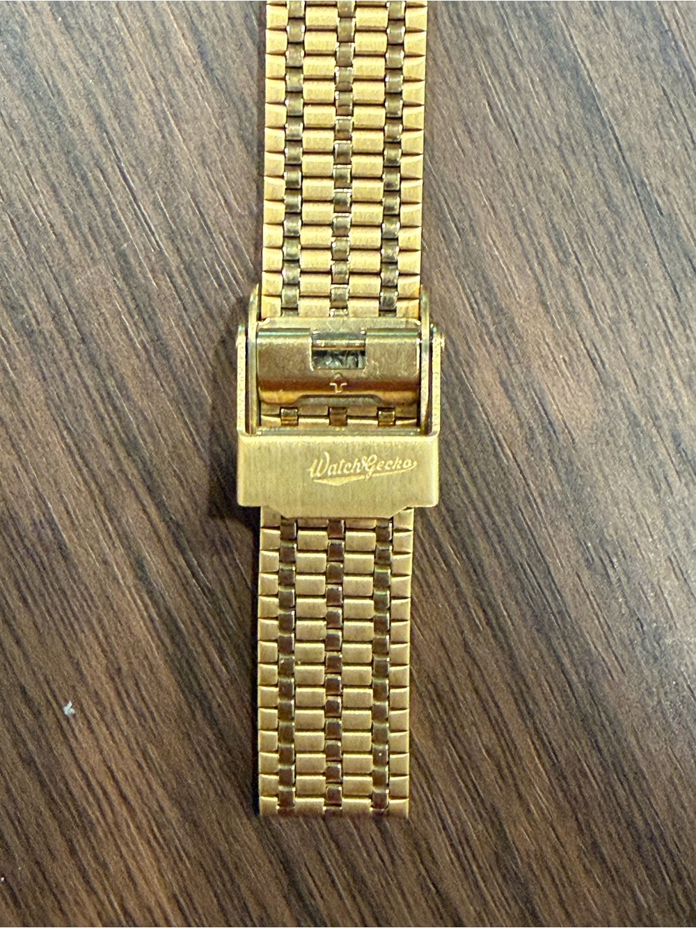 Timex T80 Gold-Tone Digital Watch with Mesh Bracelet - Picture 4 of 4